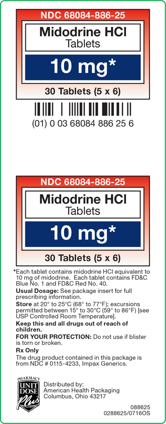 10 mg Midodrine Tablets Carton