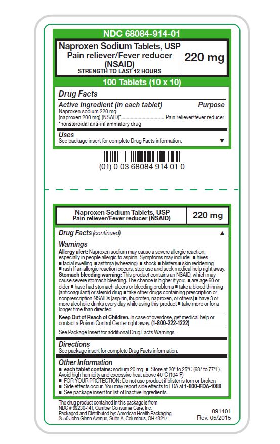 Naproxen Sodium Tablets, USP 220 mg Label