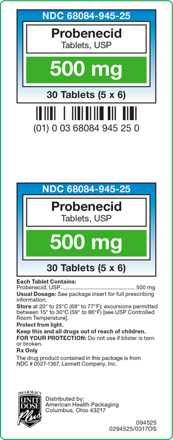 500 mg Probenecid Tablets Carton