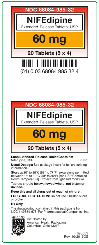60 mg Nifedipine Carton