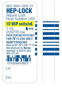HEP-LOCK Representative Container Label