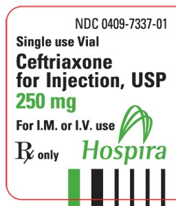 Ceftriaxone for Injection 250 mg Label
