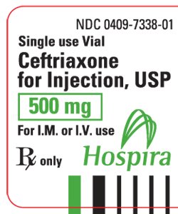 Ceftriaxone for Injection 500 mg Label