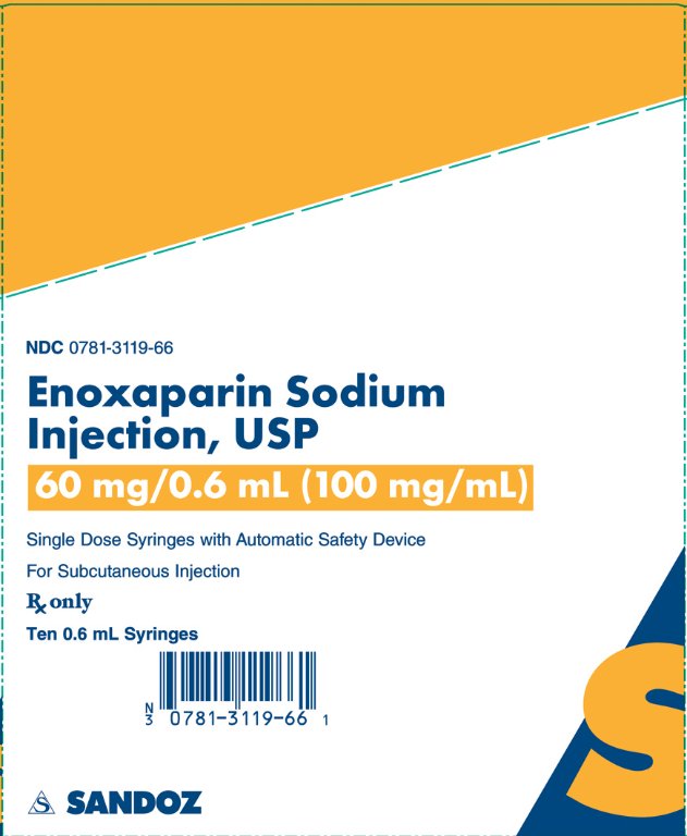 Enoxaparin Sodium 60 mg per 0.6 mL Carton