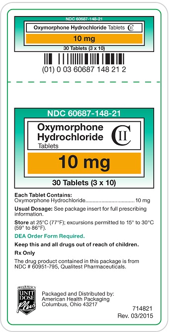 10 mg Oxymorphone HCl Carton
