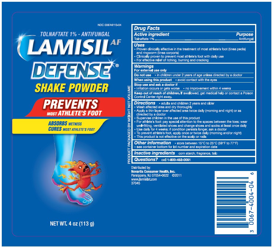 Lamisil Defense Shake Powder 4 oz. Label