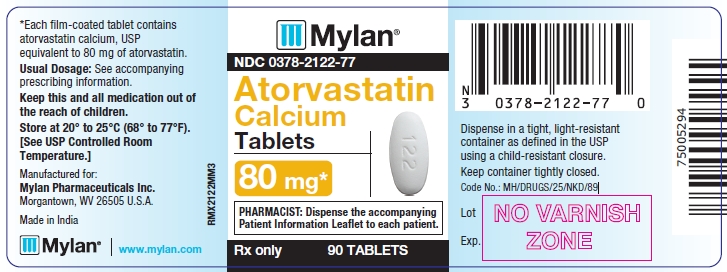 Atorvastatin Calcium Tablets 80 mg Bottles