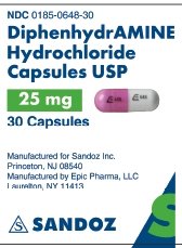 25 mg x 30 Capsules - Label