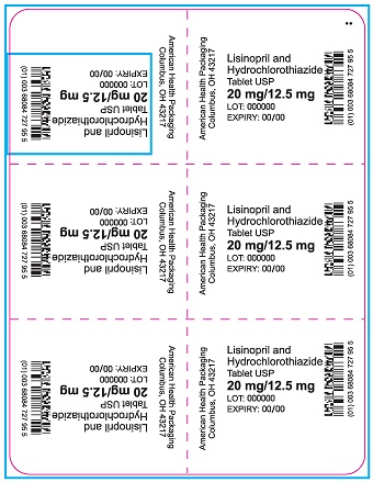 20 mg/12.5 mg Lisinopril and Hydrochlorothiazide Blister