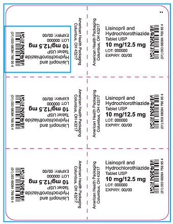 10 mg/12.5 mg Lisinopril and Hydrochlorothiazide Blister
