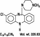CLOZARIL (clozapine) structural formula 
