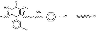 Nicardipine Hydrochloride Structural Formula