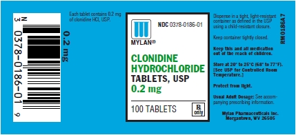 Clonidine Hydrochloride Tablets 0.2 mg Bottles