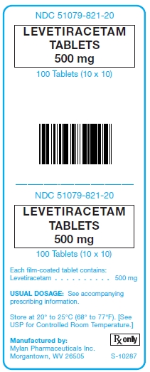 Levetiracetam 500 mg Tablets Label