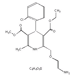 Structural Formula for Amlodipine Besylate
