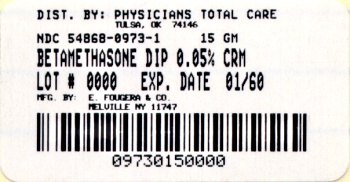 image of Betamethasone Cream package label for 15 grams