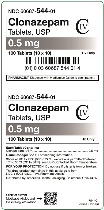 0.5 mg Clonazepam Tablets Carton