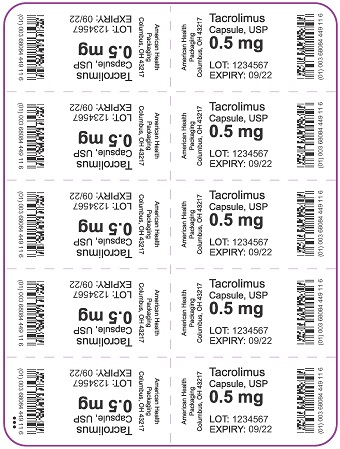 0.5 mg Tacrolimus Capsule Blister
