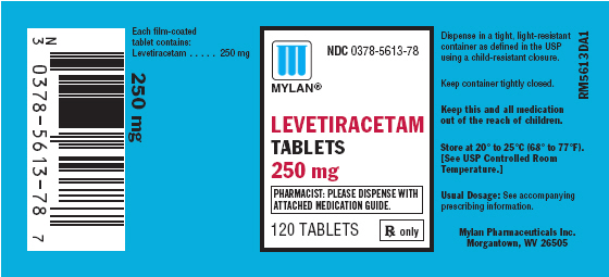 Levetiracetam 250 mg in bottles of 120