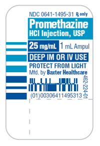 Representative Container Label Image for Promethazine HCl
                                Injection, USP Ampuls