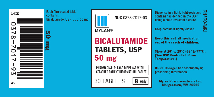 Bicalutamide 50 mg in bottles of 30 tablets