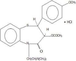 Diltiazem Hydrochloride structural formula
