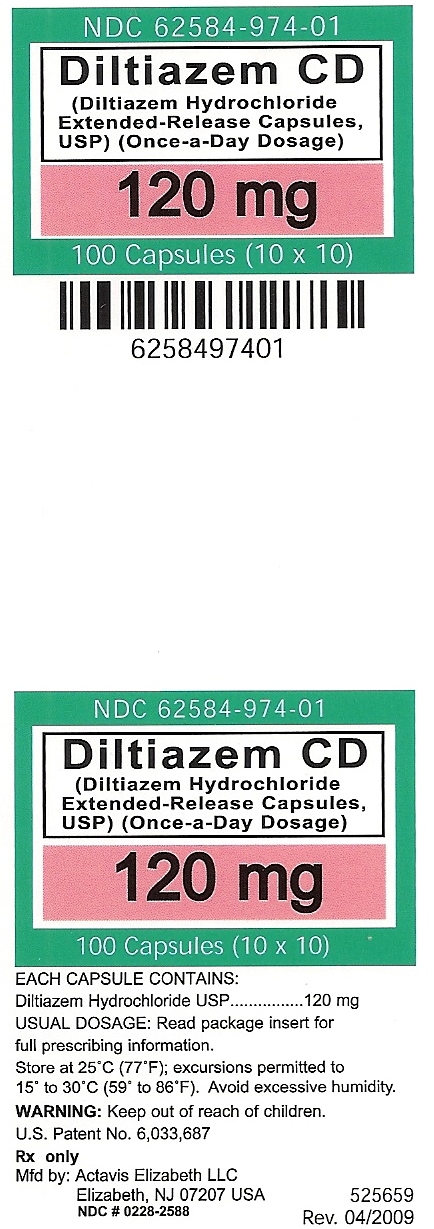 Diltiazem CD 120mg UD label