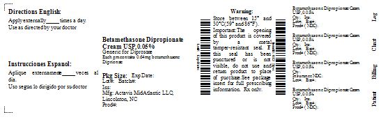 Betamethasone Dipropionate 0.05% Cream