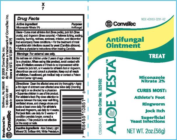 Aloe Vesta Antifungal Ointment Label