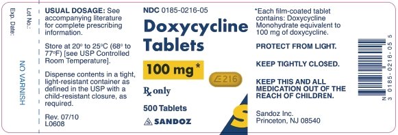 100 mg Label