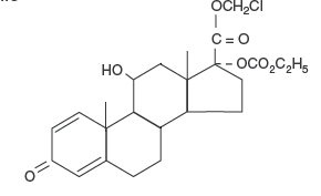 Loteprednol etabonate (Structural formula)