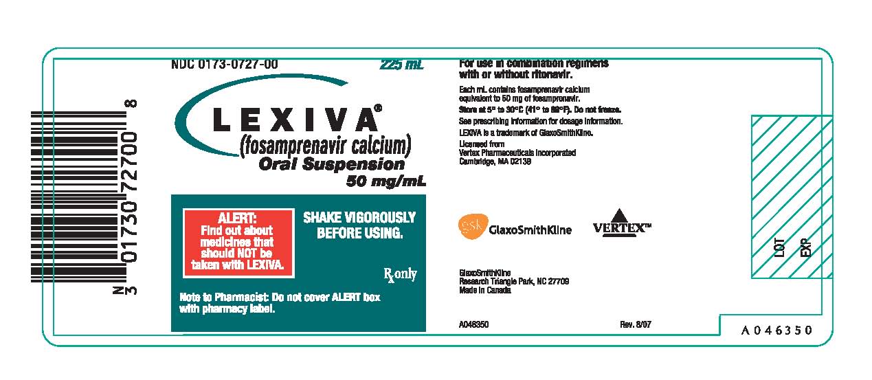 Lexiva Oral Suspension label