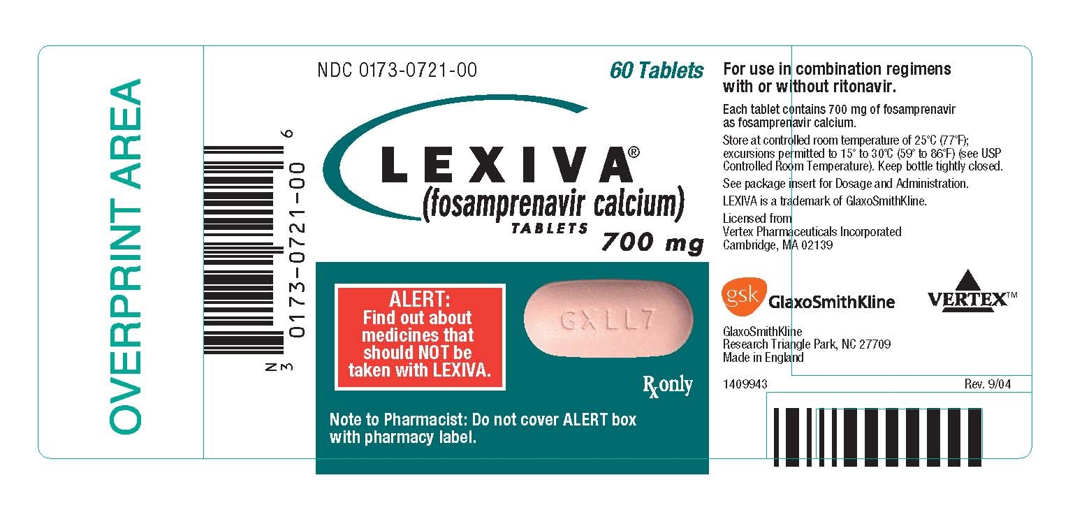 Lexiva Tablet label