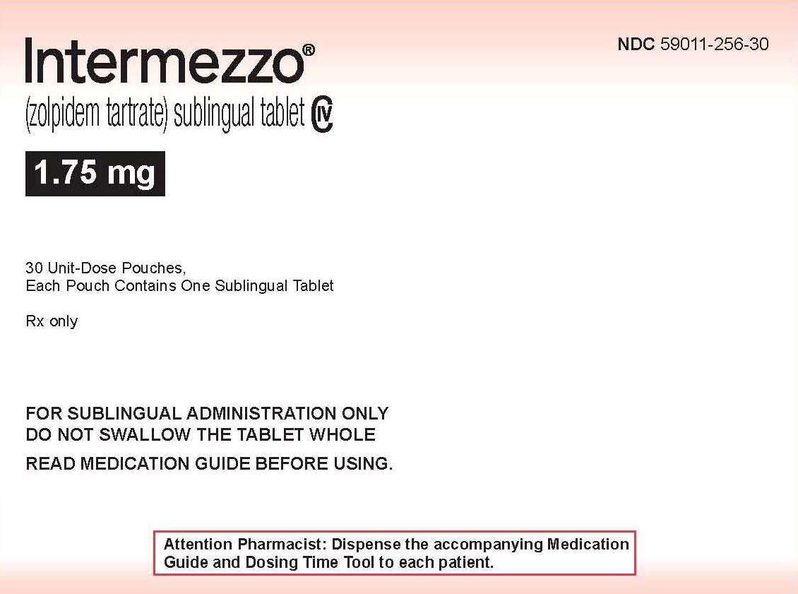 INTERMEZZO (zolpidem tartrate) sublingual tablets