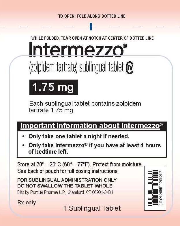 INTERMEZZO (zolpidem tartrate) sublingual tablets