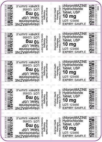 10 mg chlorproMAZINE HCl Tablet Blister