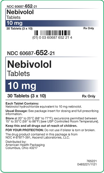 10 mg Nebivolol Tablets 30UD-Carton