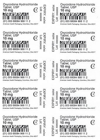 Oxycodone HCL Tablet - Blister - 10 mg