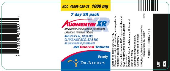 AUGMENTIN XR Extended Release Tablets Label Image - 1000mg