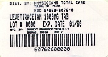 image of 1000 mg package label