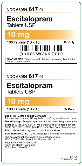 10mg Escitalopram Tablet 100UD Carton