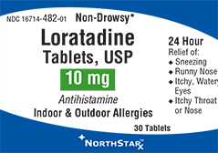 Loratadine 10 mg Label