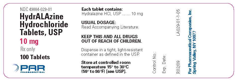 This is the 10mg 100 count label