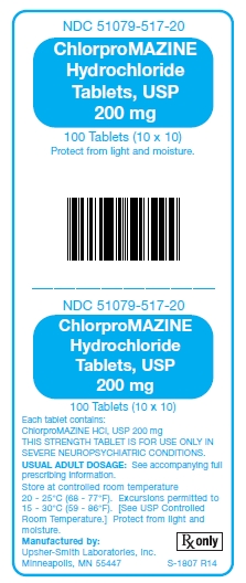 Chlorpromazine HCl 200 mg Tablets