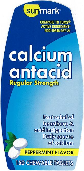 Calcium antacid front label