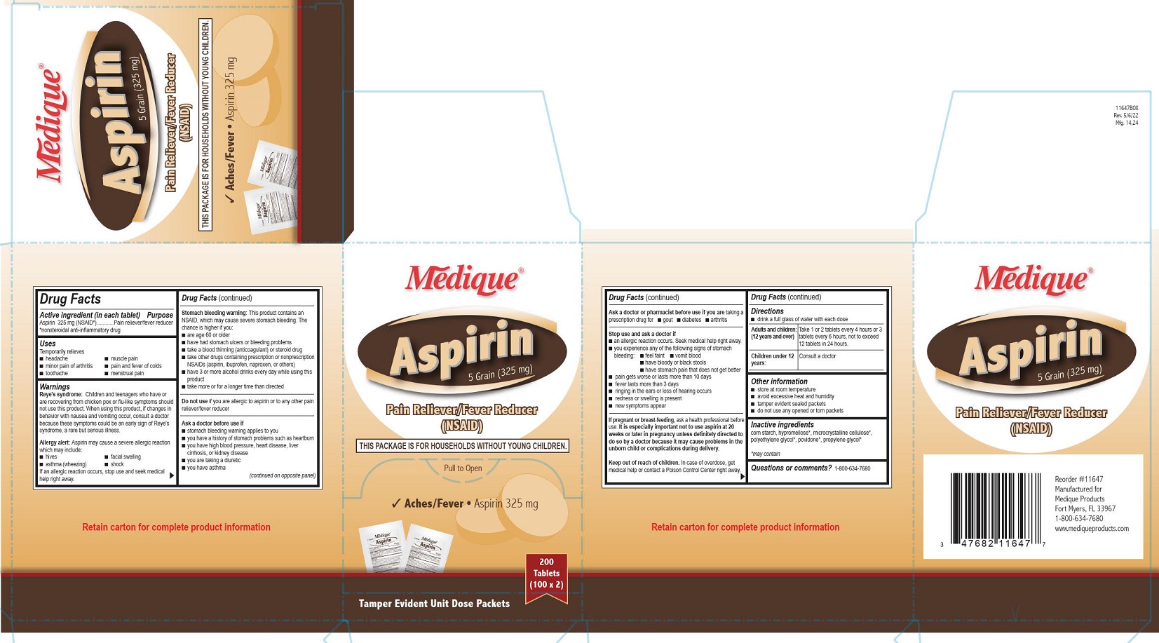 116R MDQ 2 Aspirin