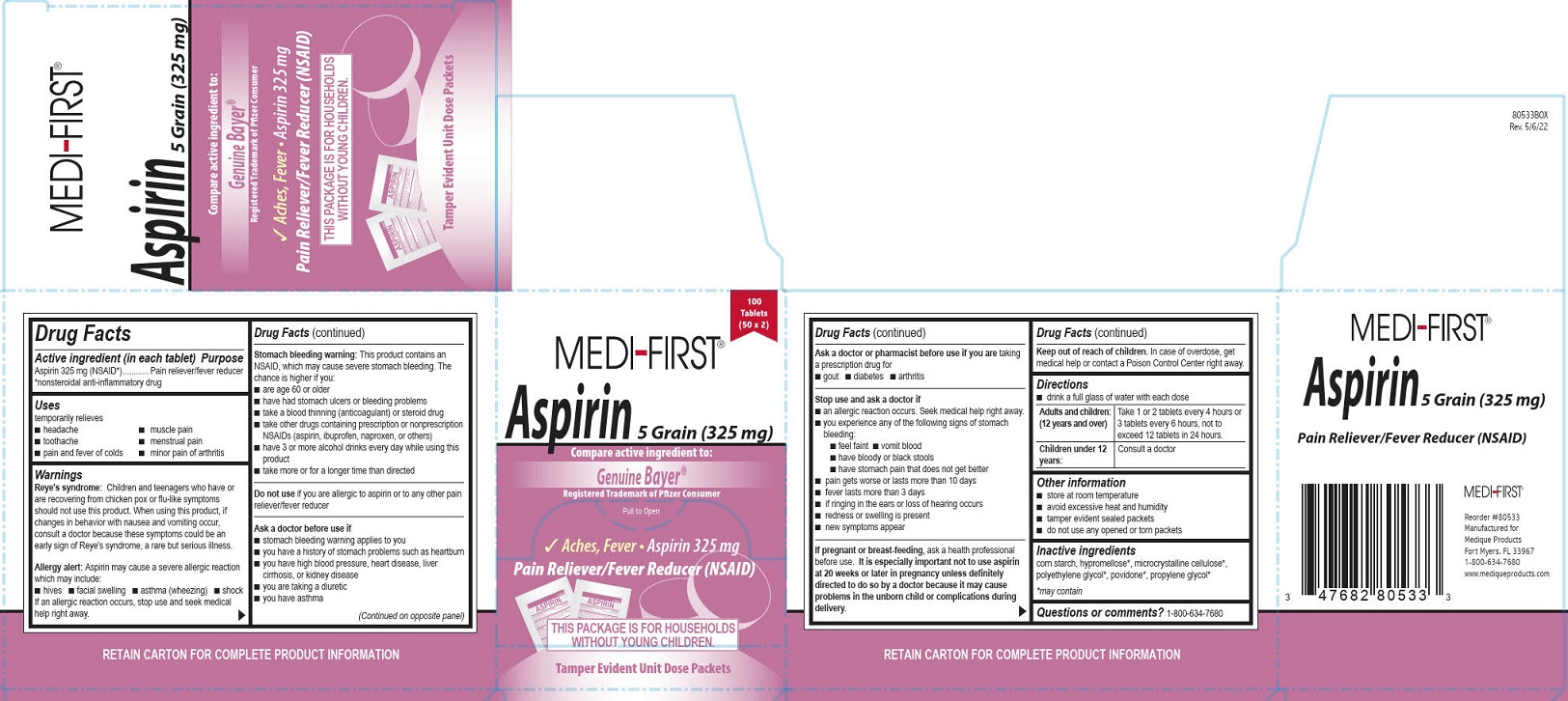 116R MF Aspirin 80533