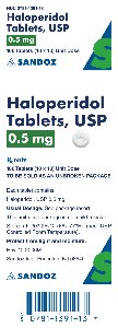 Haloperidol 0.5 mg Blister Pack Carton