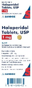 Haloperidol 1 mg Blister Pack Carton
