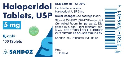 Haloperidol 5 mg Label